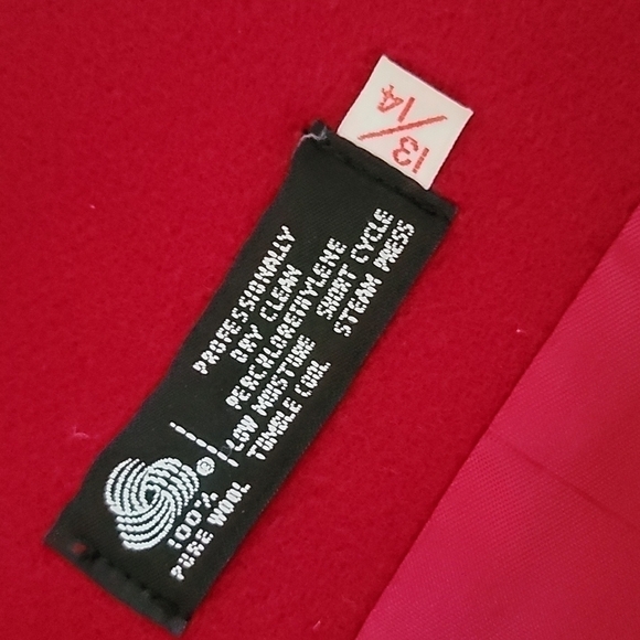 Vintage Red Wool Coat - Picture 8 of 8